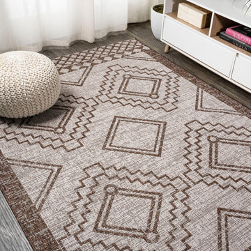 Marokko Diamond Tribal Medallion Indoor/outdoor Area Rug